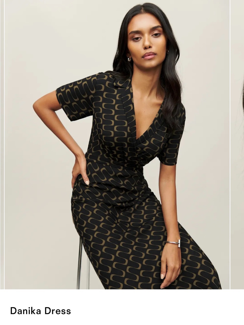 Reformation Danika Dress Linguini - Size S